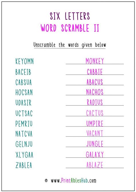Here are the values for the letters C O N V I C T in two of the most popular word scramble games. . 7 letter word scrambler